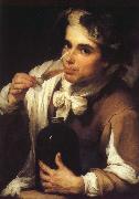 Bartolome Esteban Murillo Juvenile drinking oil